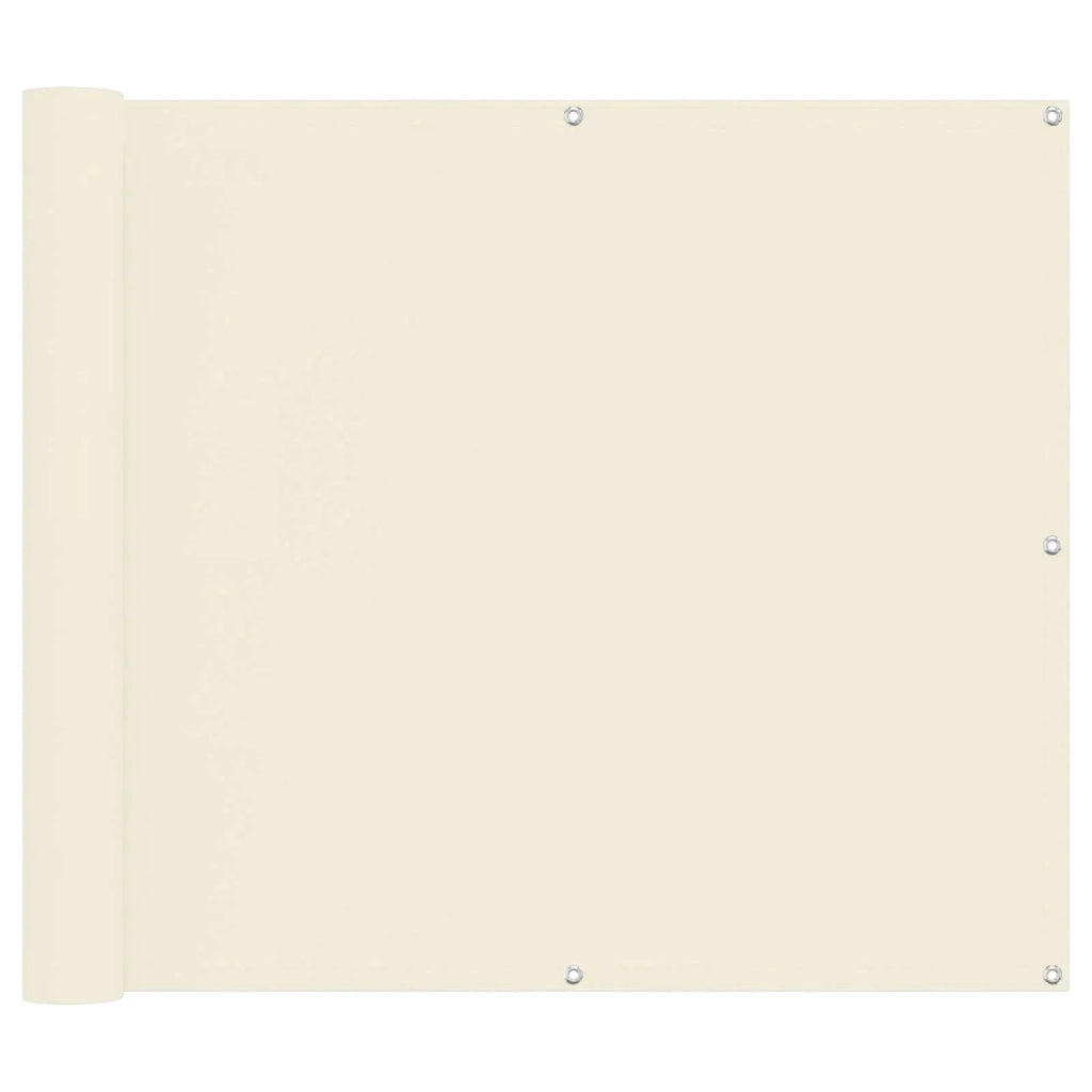 Schermo da balcone Crema 100 x 400 cm Tessuto Oxford 42030698