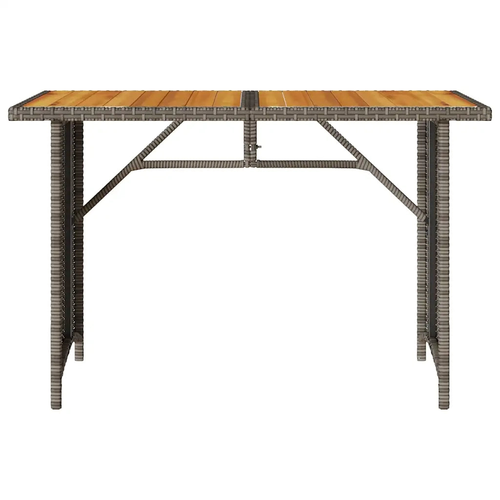 Set da Pranzo da Giardino 2 pz con Cuscini in Polyrattan Grigio 366339