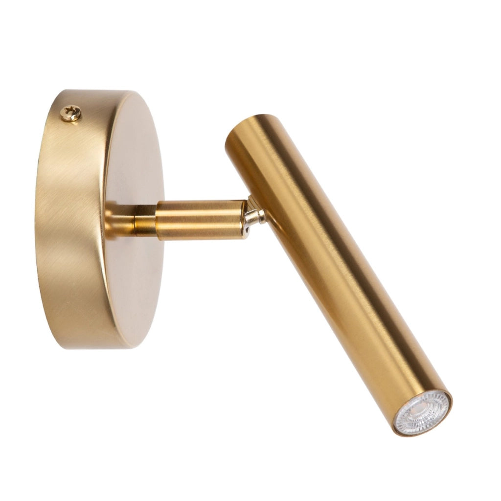 Applique moderna oro spazzolato spot orientabile G9 3W