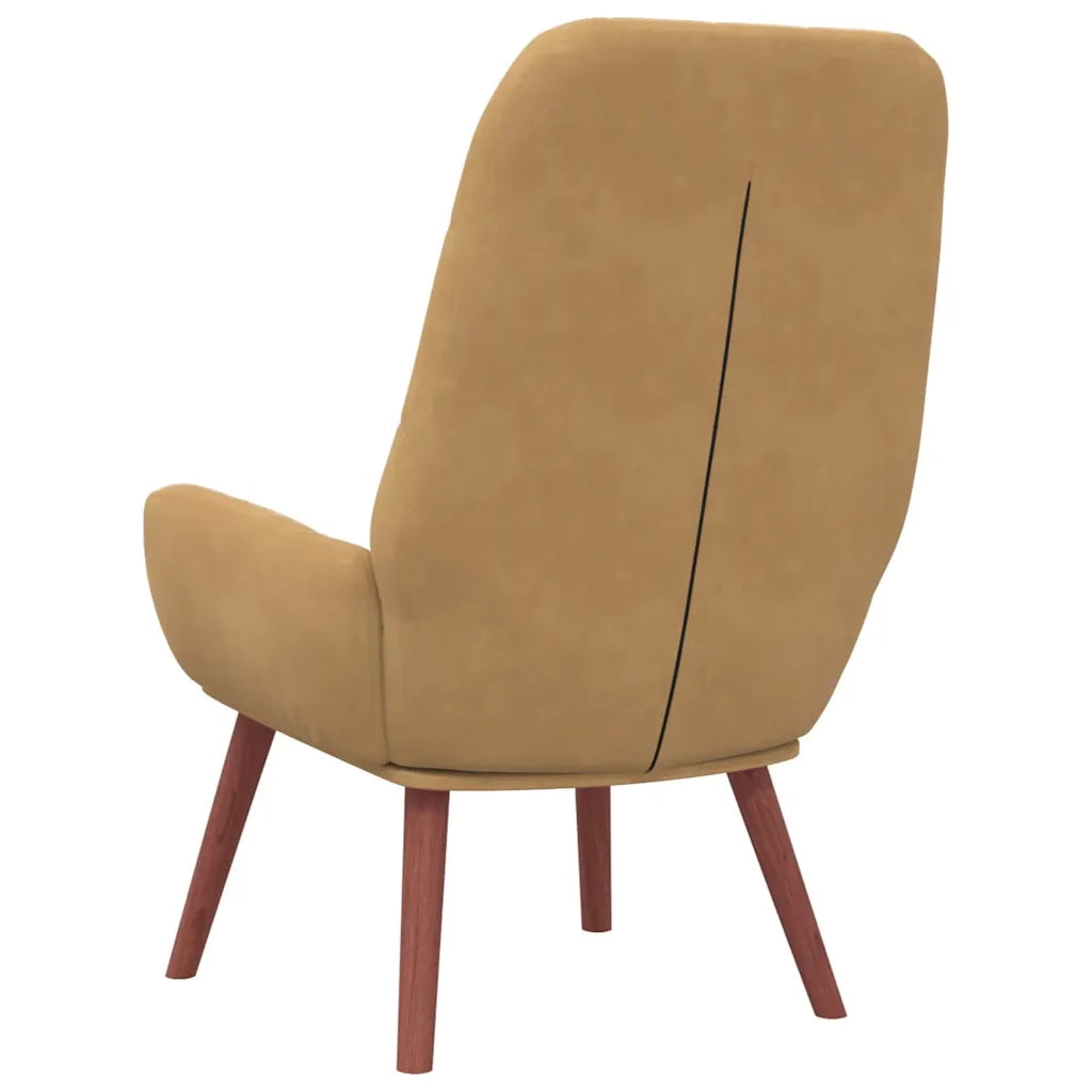 Poltrona Relax Marrone in Velluto 4102640