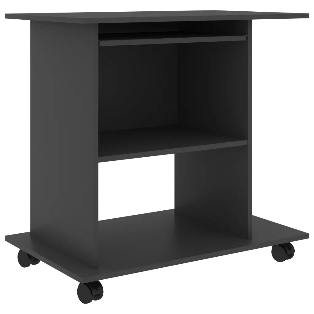Scrivania per Computer Grigia 80x50x75 cm in Truciolato cod mxl 71151