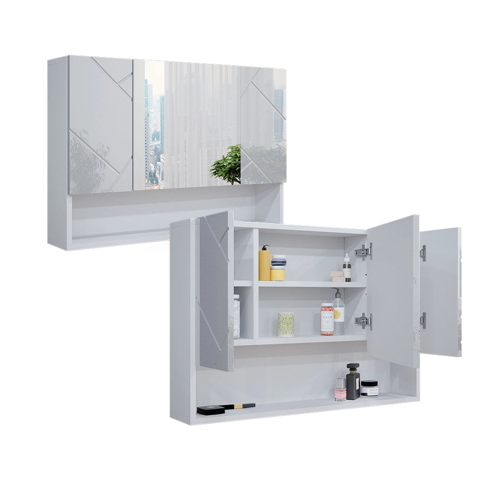 Vicco Specchio contenitore bagno Bianco lucido 80.1 x 55 cm