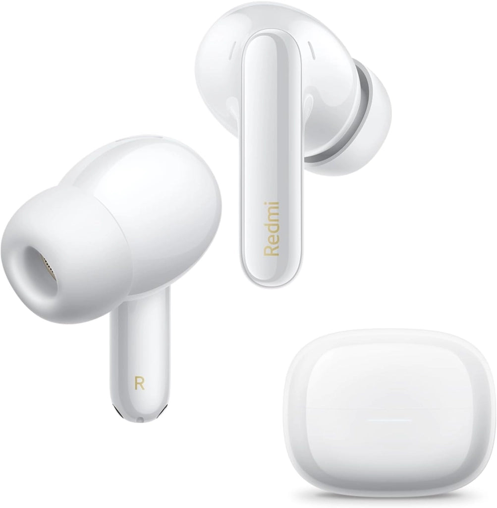 Redmi Buds 6 Pro: Auricolari wireless Bluetooth in-ear, Cancellazione attiva del rumore fino a 55dB con regolazioni multilivello, Hi-Res, Fino a 9.5h+36h Durata della Batteria, IP54, Bianco