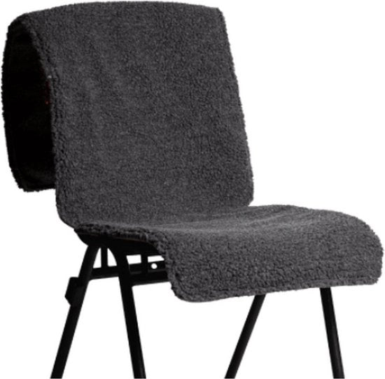 Tappetino riscaldante - Abbraccio grande - Duraturo e senza fili - Tappetino riscaldante infrarosso - Coperta riscaldata per poltrona - 45x135 cm - XL - Woolly Graphite - Batteria standard