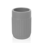 Portaspazzolini da appoggio grigio in ceramica Cup