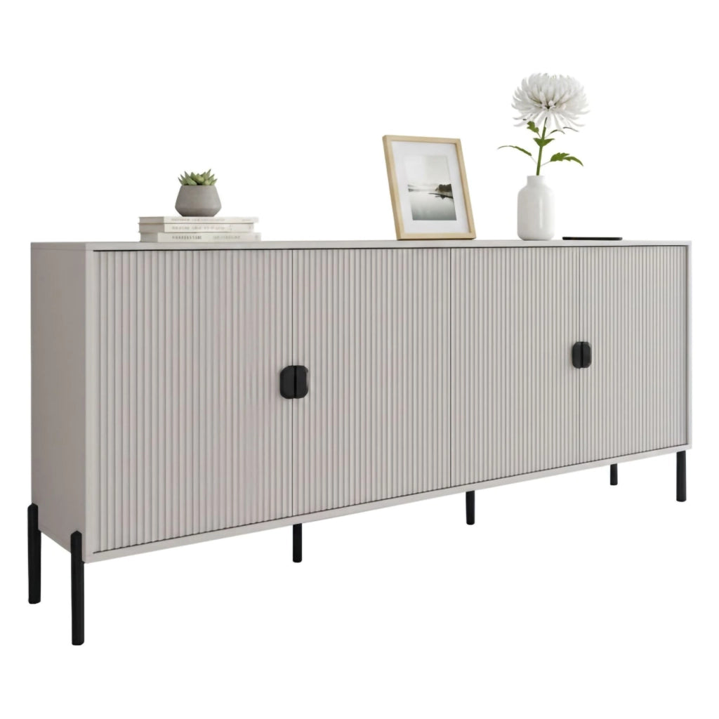 Madia Arpina, Credenza Cassetti, 203x49x83h cm Beige