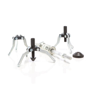 Set 5 pezzi estrattori a 3 bracci per cuscinetti interni ed esterni con martello scorrevole