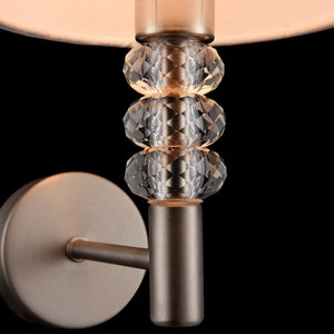 Lampada da parete Modern in Metallo Lincoln Nickel