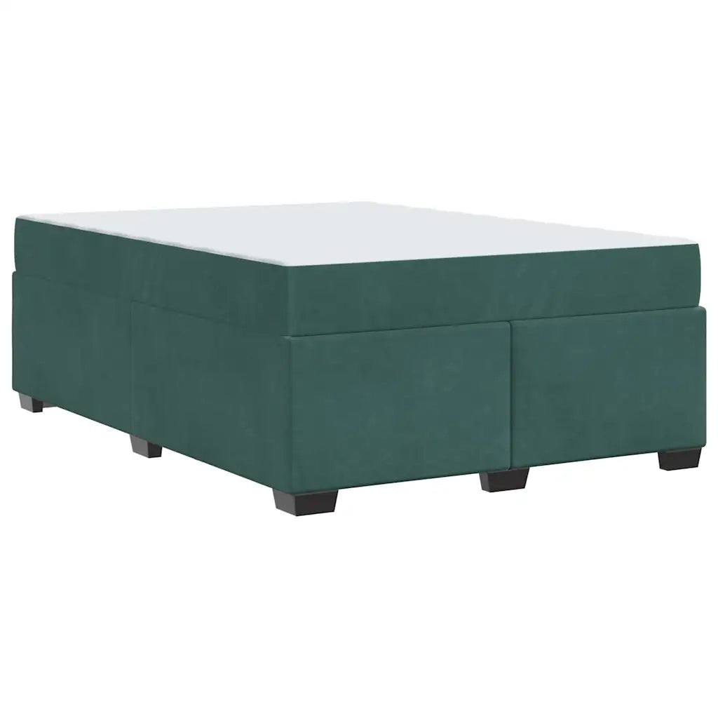 Struttura del letto Verde Scuro 160 x 200 cm Tessuto