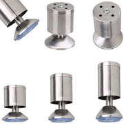Set di sostegni per mobili adattabili - Elevatore per mobili - Set di sostegni per mobili da 4 - Acciaio inossidabile - Alta resistenza - Montaggio semplice