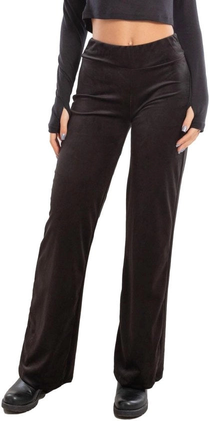 Broek Palazzo per Donna - Tessuto Elastico - Fluor - Elegante - Inverno - Comfortevole - Taglie XS-XL - Broek Palazzo