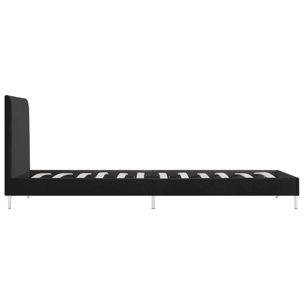 Giroletto senza Materasso Nero 90x200 cm in Tessuto 280941