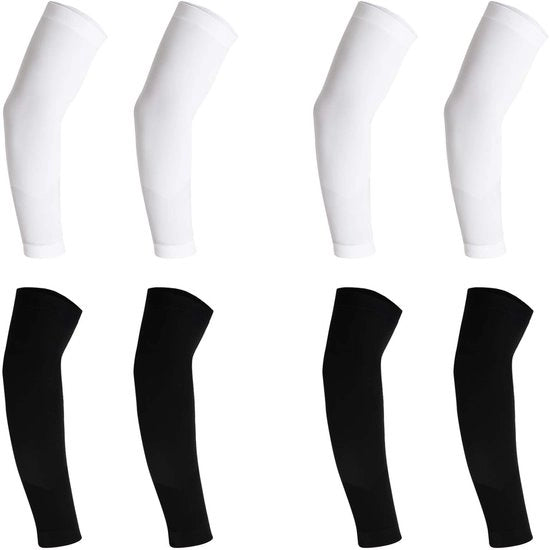 Armature di protezione UV per bambini - 8 pezzi - Manopole per bambini - Manopole confortevoli per attività sportive - Manopole in nylon e spandex resistente al tempo