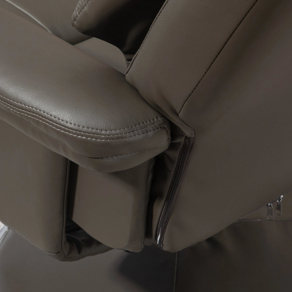 Poltrona Relax Reclinabile Massaggiante ¨C Zephmum ¨C Similpelle Grigio
