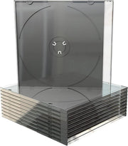 Confezione di 50 Case per CD Nero - Confezione di 50 Case di Stoccaggio Copertura per CD