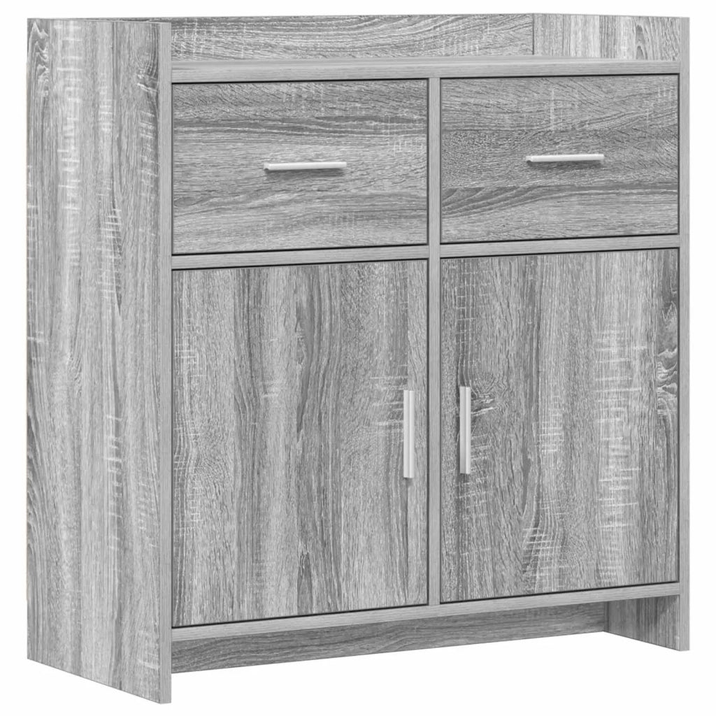 Credenza Sonoma grigio 75 x 36 x 80 cm Legno ingegnerizzato 8011120