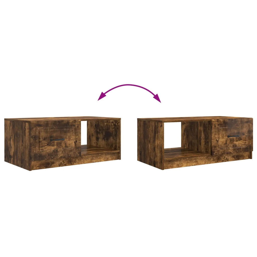 Tavolino da salotto Rovere Fumo 90 x 50 x 37 cm 895880