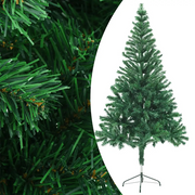 Albero di Natale Preilluminato con Palline 150 cm 380 Rami 3077574