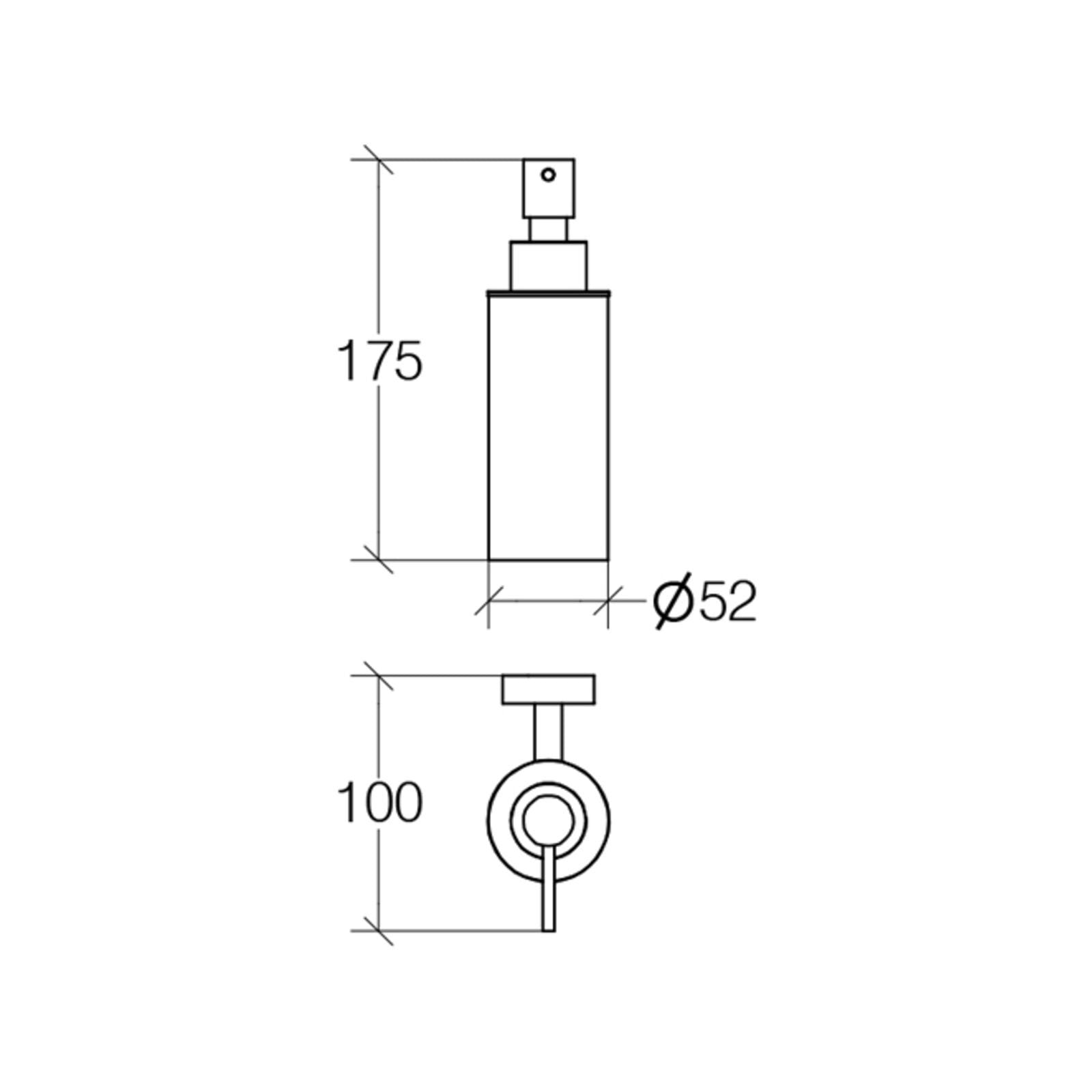 Lineabeta - Dispenser sapone a parete Baketo in ottone cromato 180 ml