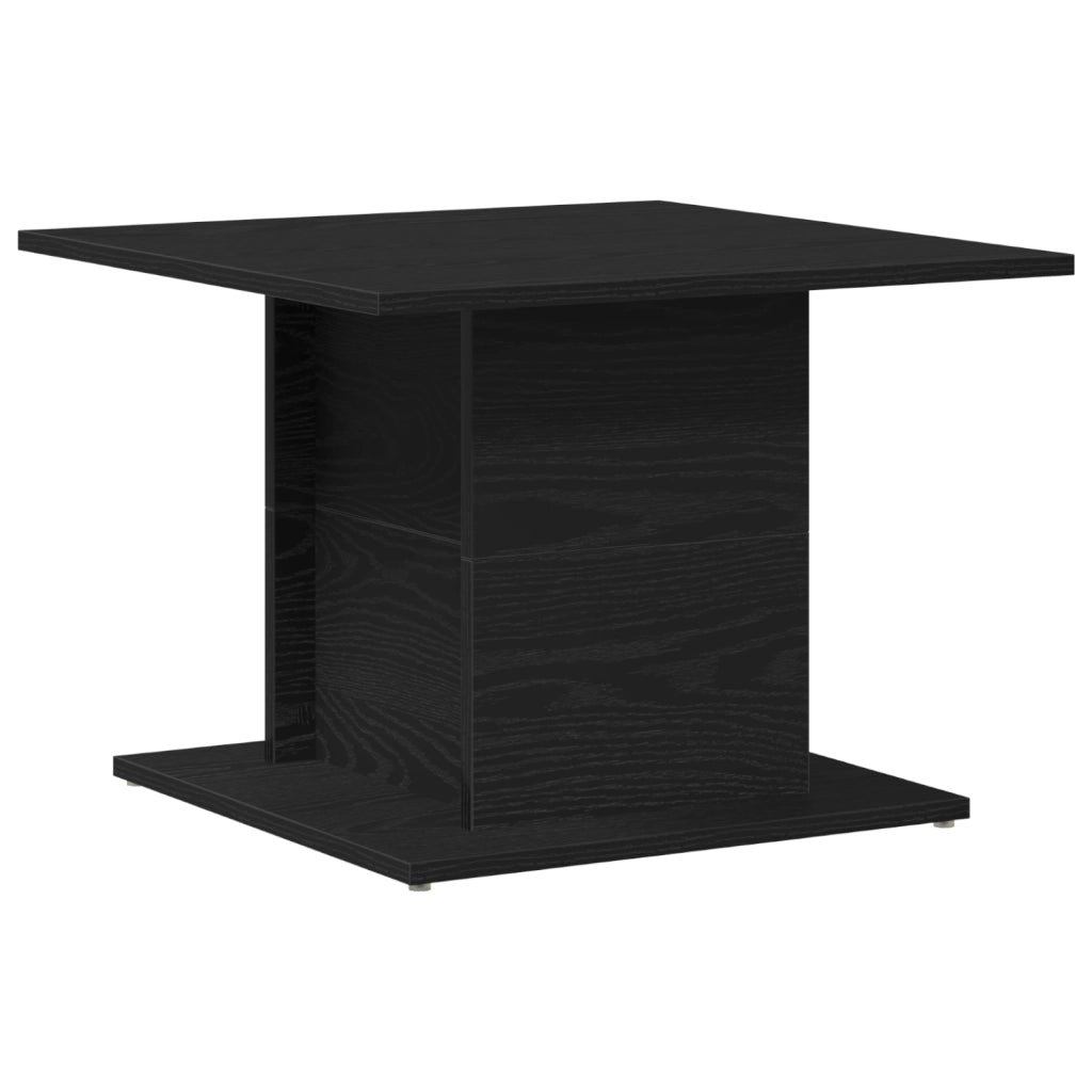 Tavolino da caffÃ¨ Rovere nero 55,5x55,5x40 cm Legno ingegnerizzato