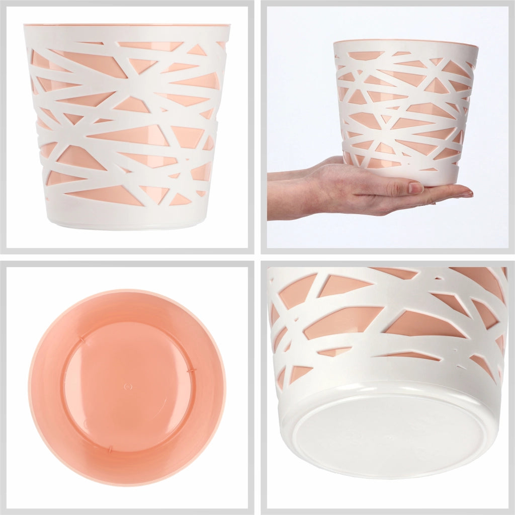 KADAX - Inserto in plastica per vaso di fiori e piante, 15 cm, beige