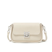 Borsa a tracolla da donna TOGO in vera pelle, colore bianco.