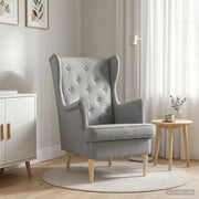Poltrona Grigio Chiaro Tessuto 42029918
