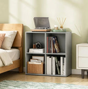 Libreria a cubi 4 vani grigia 59,6x59,8x29 cm