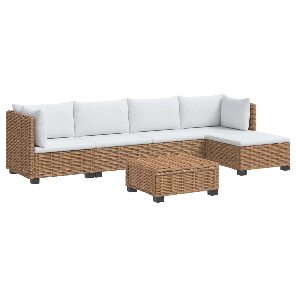 6 pz Set Lounge in Rattan con Cuscini GENDT Rattan naturale 3429850