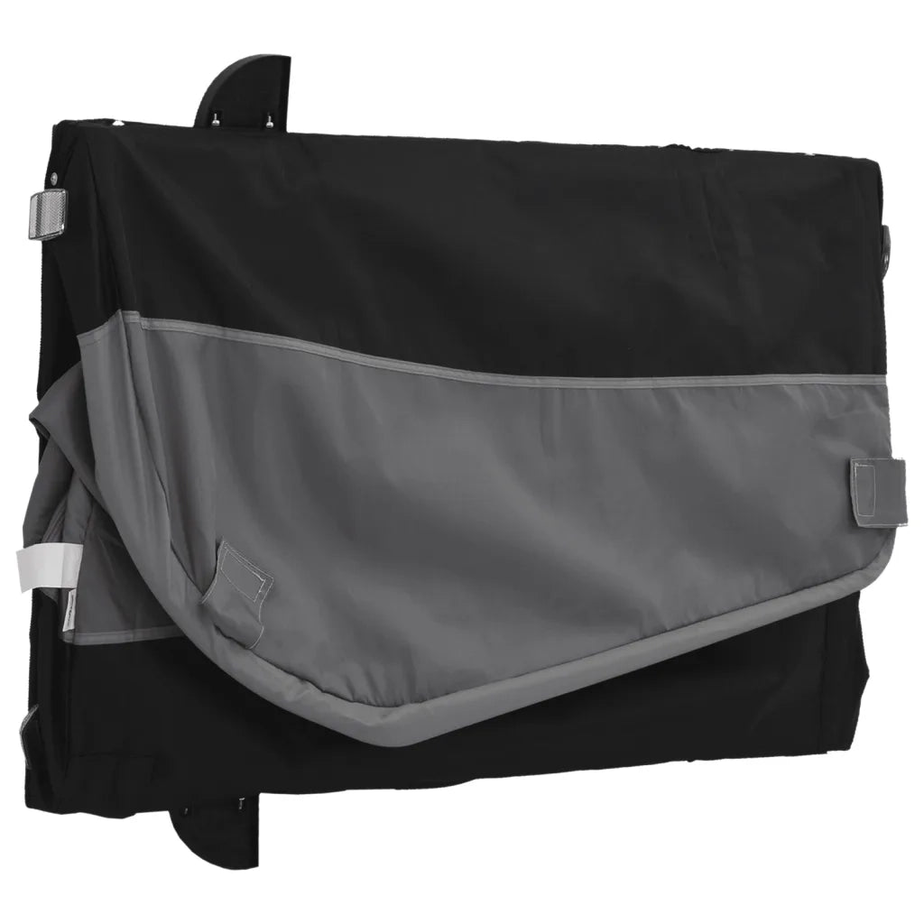 Rimorchio da Bici Nero e Grigio 45 kg in Ferro 94133