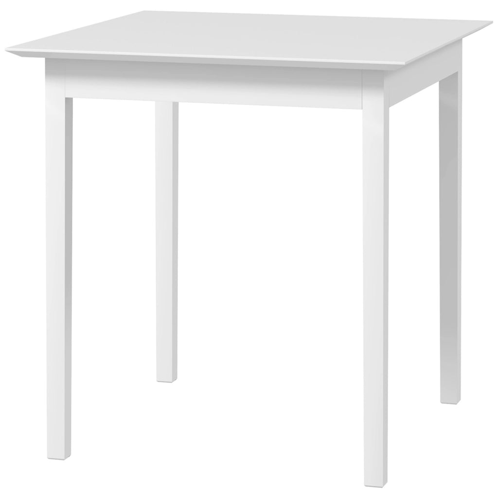 Tavolo da pranzo quadrato ¨C zephmum ¨C 75x75x76, bianco