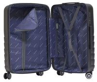Set 2 Valigie Trolley Rigide in ABS 4 Ruote TSA Ravizzoni Titanio Grigie
