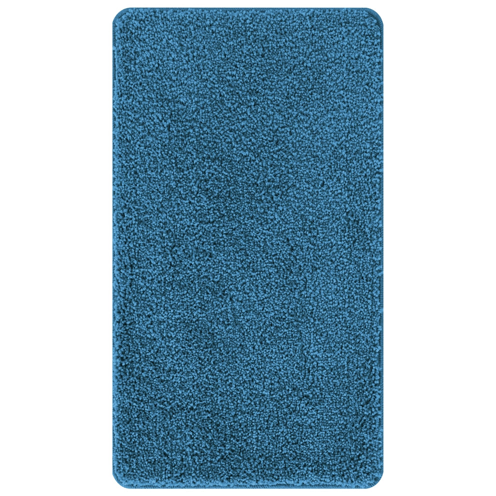 Tappetino da bagno rettangolare blu 70x120 cm in polipropilene antiscivolo