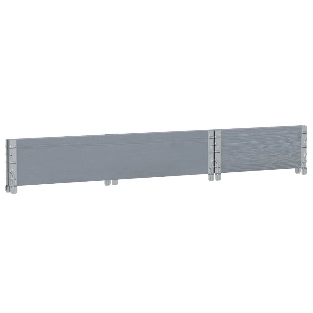 Paretale per Pallet Grigio 100x50 cm in Legno Massello di Pino 4010280