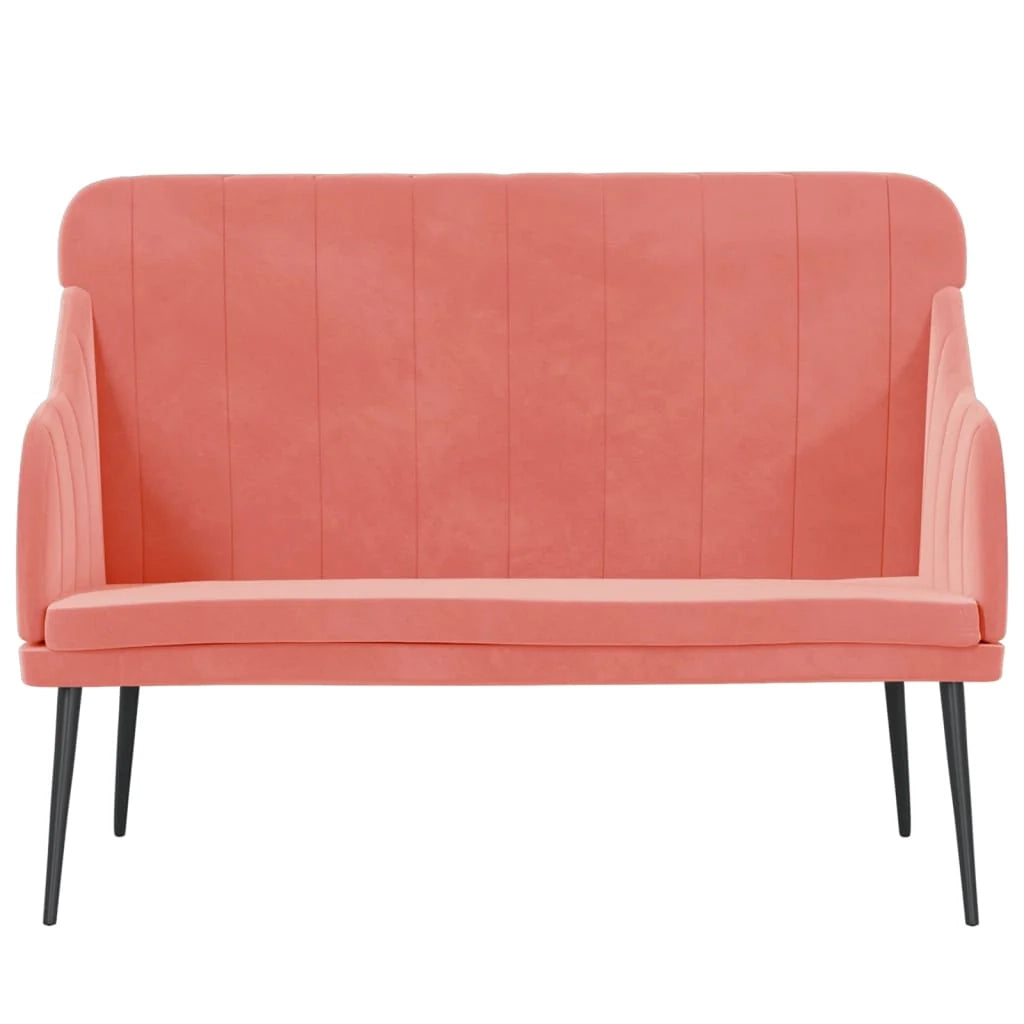 Panca/panca 110 x 76 x 80 cm velluto rosa 02_0010493
