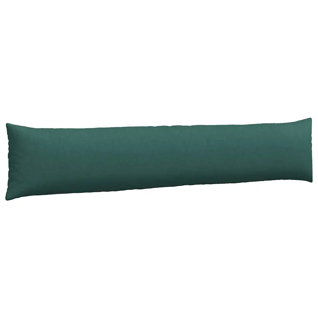 Cuscini da Divano 2 pz-Set di 2 Cuscini per Sofa Verde Scuro 200 x 40 cm Tessuto