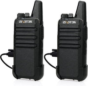 Radiotrasmettitore Professionale RT622 16 canali Radiotrasmettitore VOX Scanning Monitor con Cavo di Ricarica USB Nero - 1 Paio