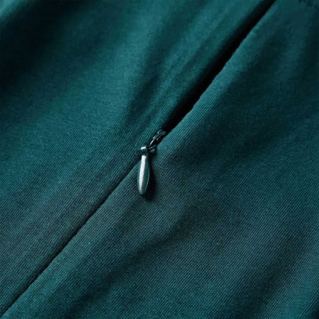 Abito da Bambina a Maniche Lunghe Verde Scuro 128 CFW6565199