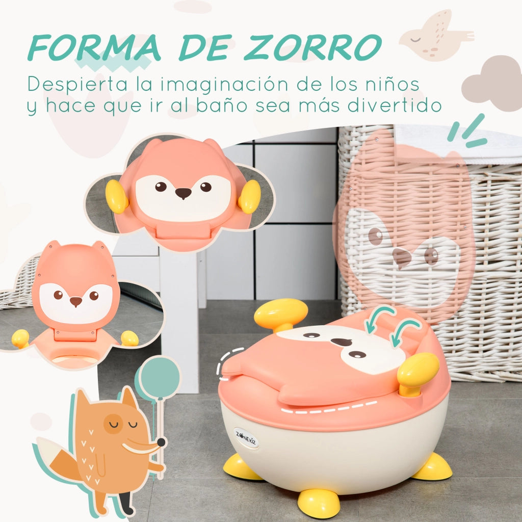 Orinal Bambini Forma Volpe ¨C Zephmum ¨C Rosa 34.5x35x23 cm