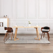 Sedie da Pranzo 2 pz in Legno Piegato e Similpelle 287385