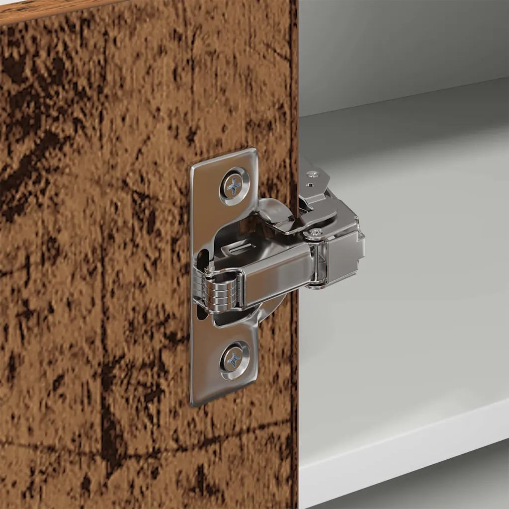 Armadio pensile Legno Antico e Bianco 57 x 57 x 40 cm