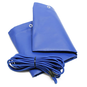 Telo per carrello appendice 2075 x 1140 x 50 mm PVC con corda elastica Copertura per rimorchi leggeri