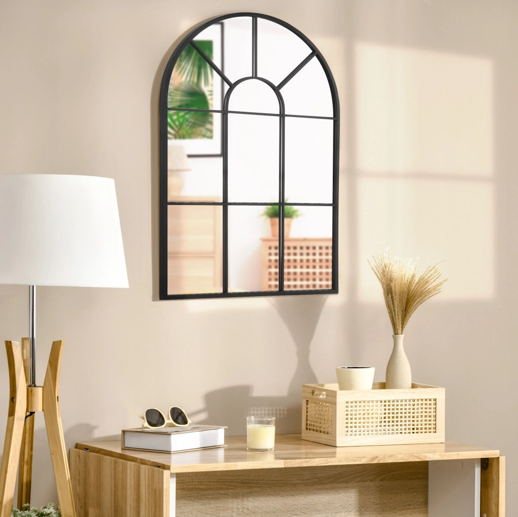Specchio da parete moderno con cornice in metallo