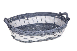 Set 2 Cesti Ovali con Manici 50x35x14 cm