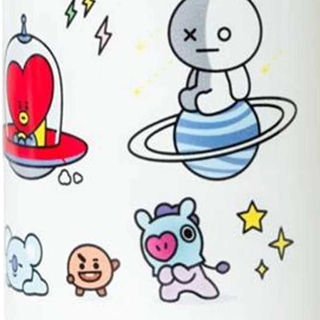 Tazza in ceramica Capacità 300 ml con tutti i personaggi Ufficiale Bianco Line Friends BT21