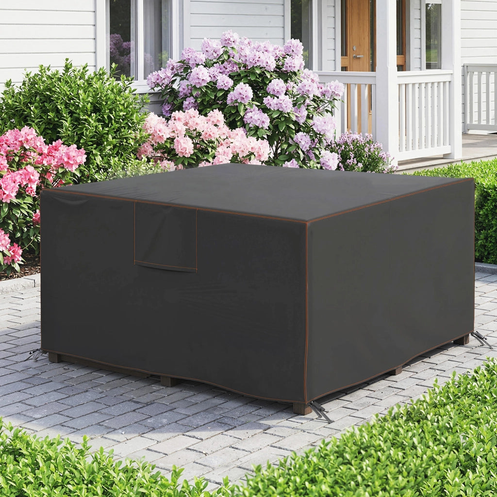 Copertura per Mobili da Giardino ¨C zephmum ¨C 125x125x74 cm Nero