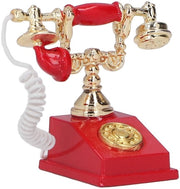 Accessorio per casa in miniatura - Telefono vintage - Materiale di alta qualità - Duraturo - Scala 1:12 - Miniatura telefono