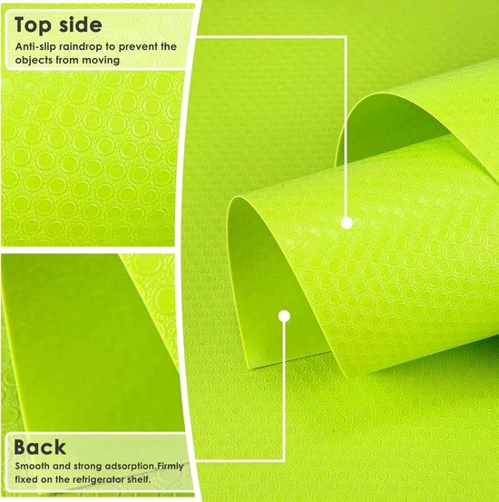 Materassini per frigorifero, 12 pezzi, 45 x 29 cm, materassini per frigorifero in tessuto, mat per frigorifero per cucina, frigorifero, armadio, tovagliolo per tavolo, lavello (45 x 29 cm, rosso/4 verde/4 blu/4)