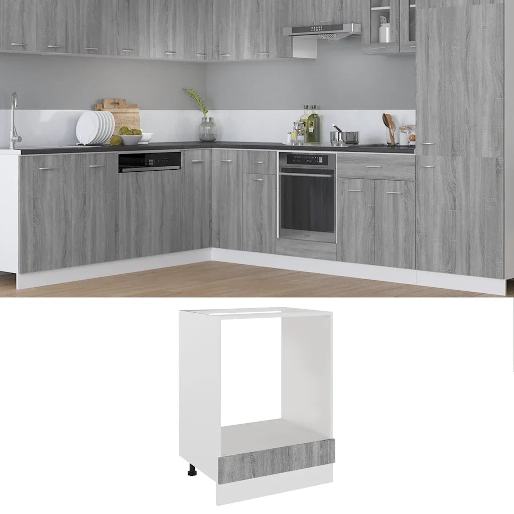 Mobile da Forno “Riga” Grigio Sonoma 60x46x81,5 cm 825835
