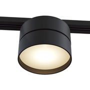 Faretto Per Binario Tondo Onda In Metallo 18W Nero 1 Luce Calda